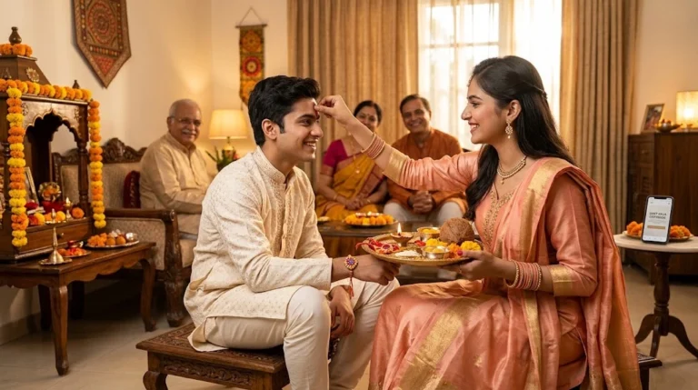 Raksha Bandhan Puja caption for Instagram