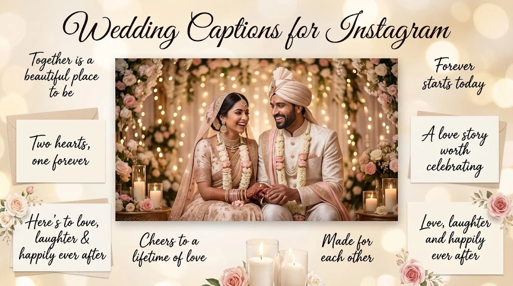 Wedding Captions For BInstagram