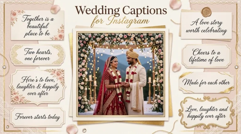 Wedding Captions For BInstagram