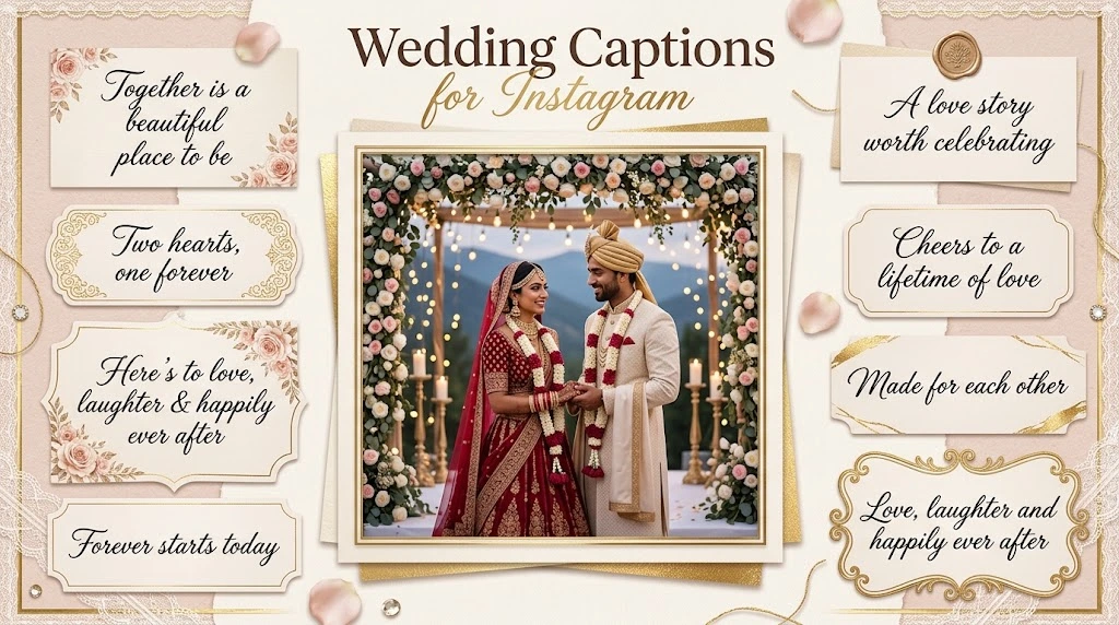 Wedding Captions For BInstagram