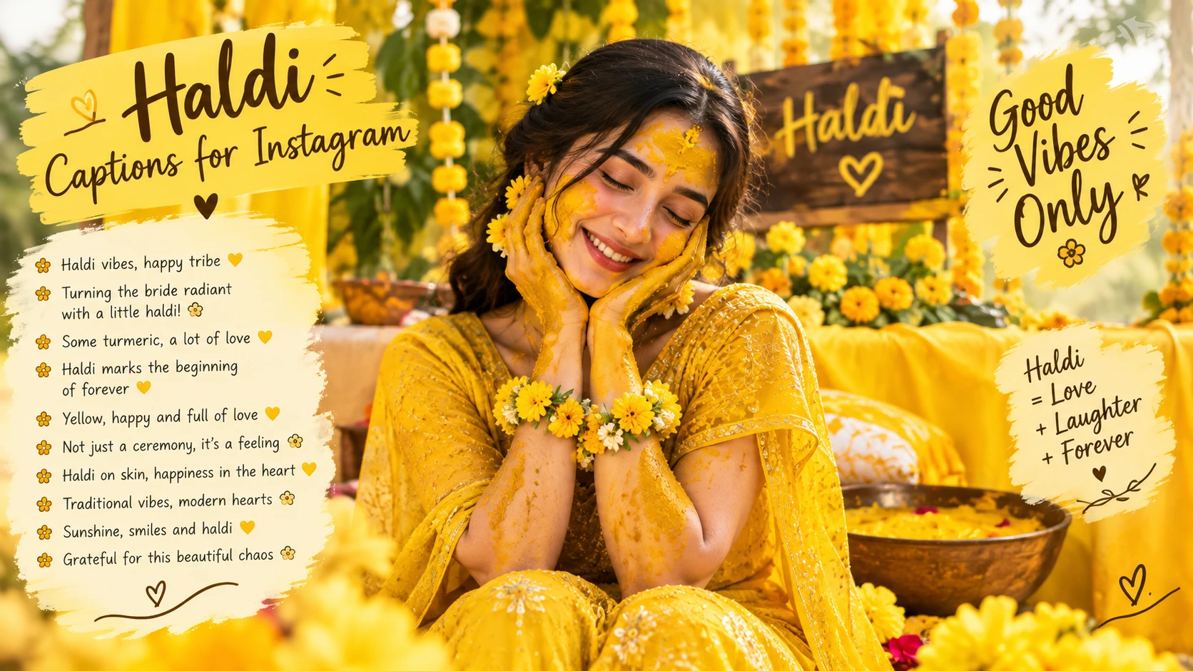 Haldi Captions For Instagram